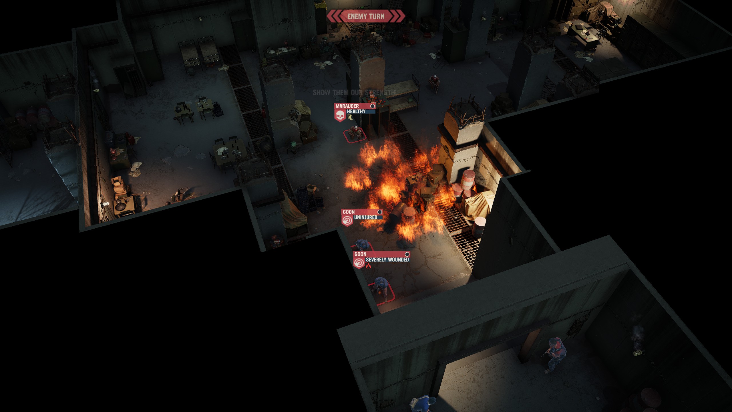 Using a molotov in Jagged Alliance 3