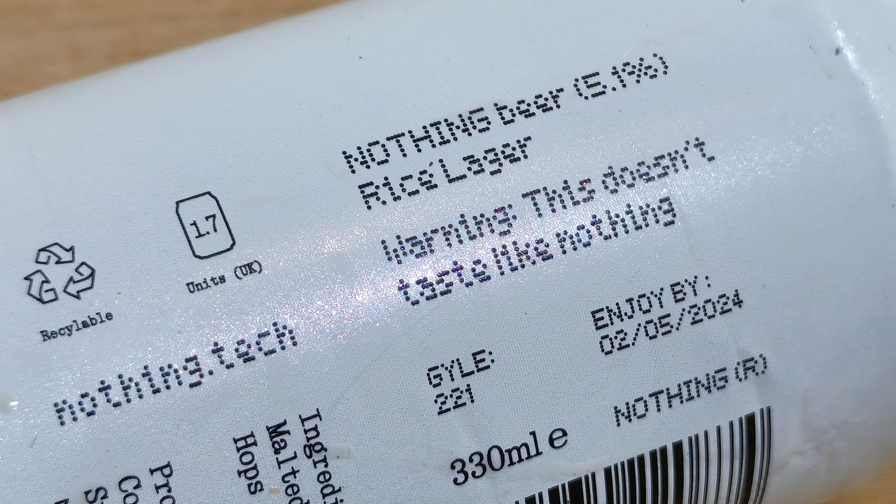 Nothing Beer (5.1%) taste test
