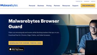 Malwarebytes Browser Guard web page