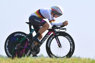 Trixi Worrack riding the Boels Ladies Tour prologue