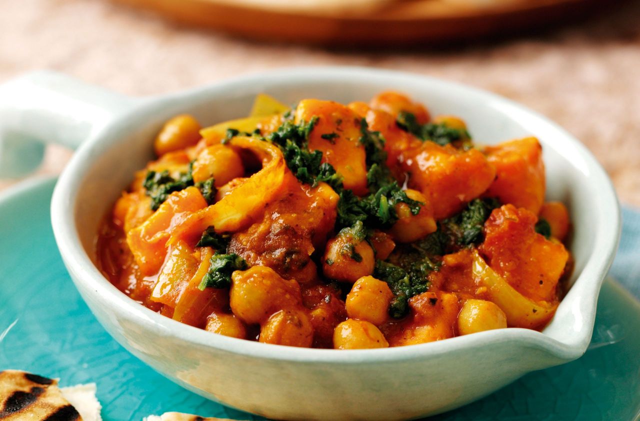 Sweet potato and chickpea Balti