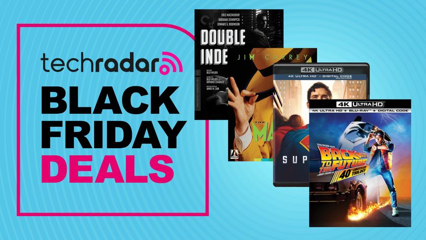 4K Blu-ray Black Friday deals image with Double Indemnity, The Mask, Superman and Back to the Future 