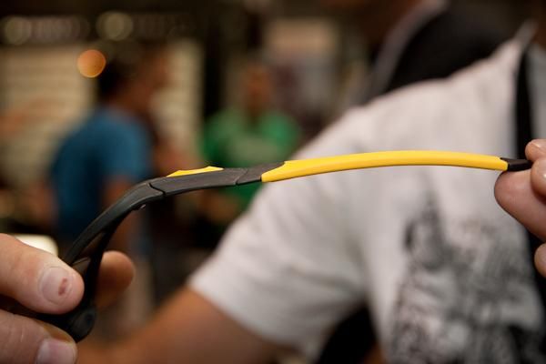The titanium hinges on the C SIX lend a degree of flexibility to the frame.