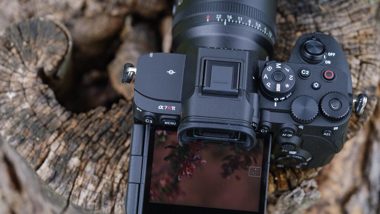 The Sony A7R VI photographed outdoors