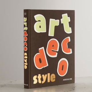 Art deco brown book
