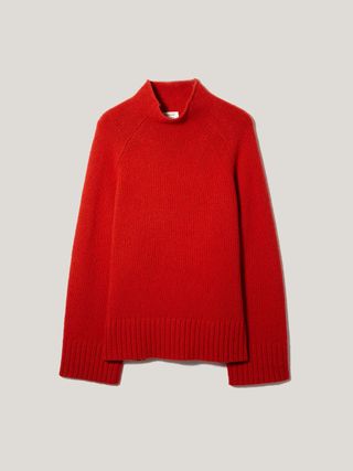 Wool Blend Snowdon Jumper | Orange