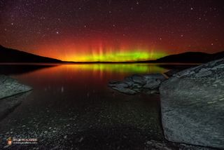 Northern Lights Over Moosehead Lake 