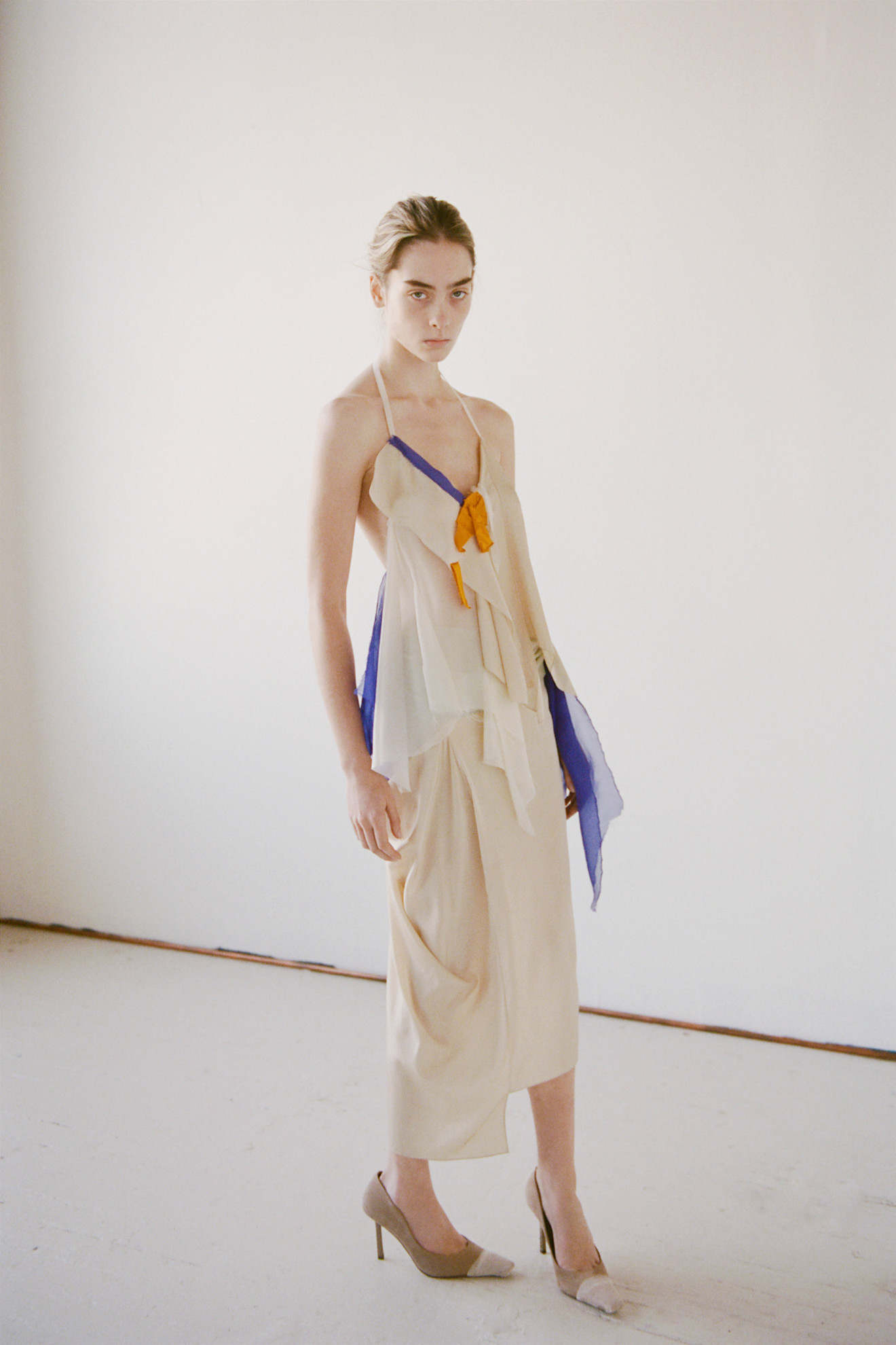 A model wearing Colleen Allen's spring/summer 2026 collection.