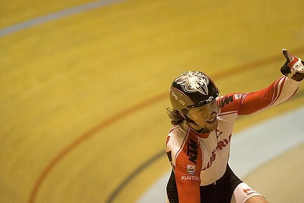 Austrian Clemens Selzer was happy with his ride in the mens' kilometre time trial.