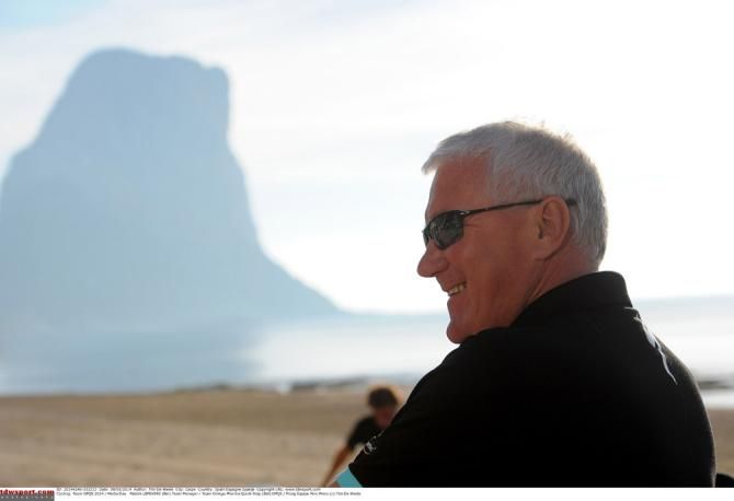 All smiles for Omega Pharma-QuickStep team manager Patrick Lefevere at the team's training camp