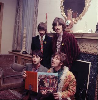 A Day In The Life: The Beatles at the press launch for Sgt Pepper