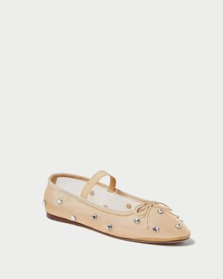 Leonie Caramel/crystal Ballet Flat