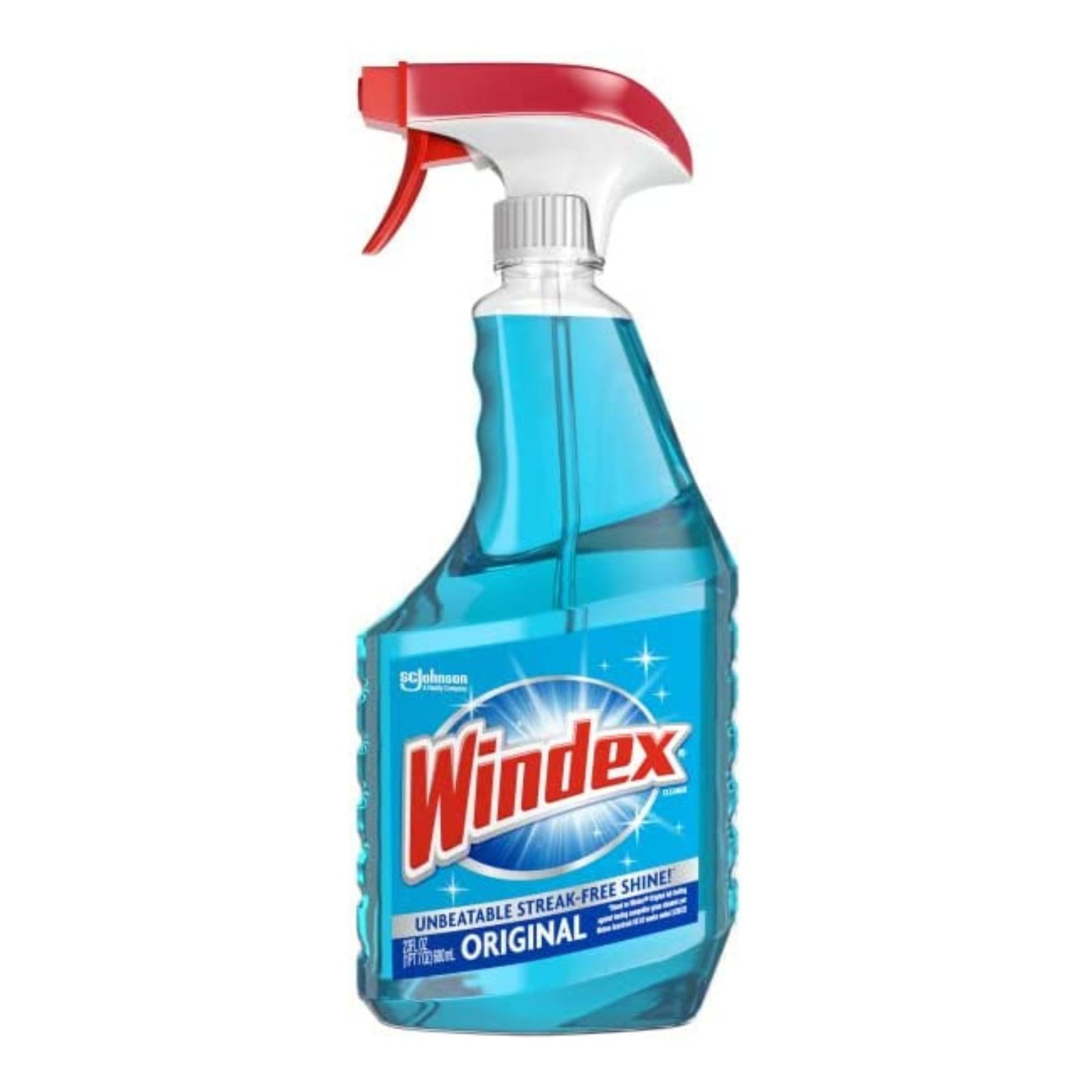 Kaca Windex dan semprotan pembersih jendela