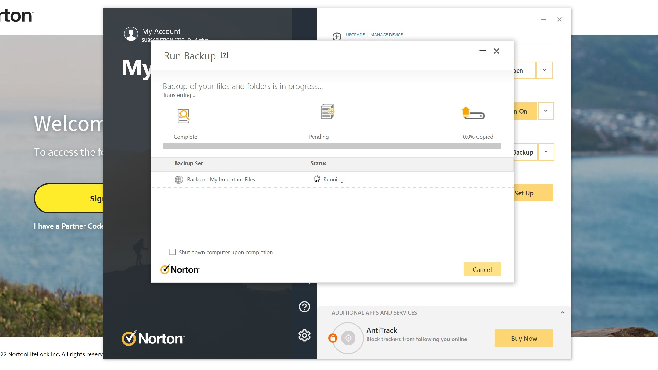 Cara menggunakan Norton Cloud Backup: Simpan konfigurasi dan jalankan cadangan Anda
