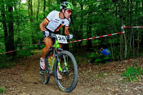 Jochen Kass (shown here racing in St. Wendel, Germany) was the winner of the Roc d'Azur marathon.