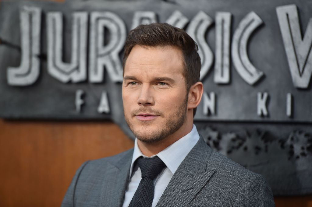 Chris Pratt at the premiere of his latest Jurassic World film