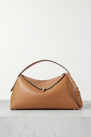T-Lock Textured-Leather Shoulder Bag