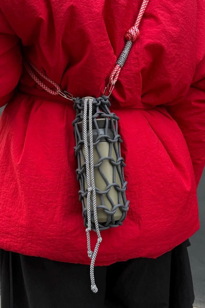 Handmade Paracord Water Bottle Holder | Adjustable Strap.