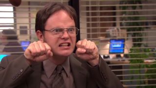 Dwight (Rainn Wilson) recalls his own birth