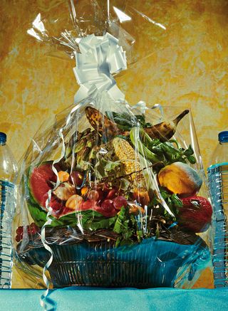 Ceremonial Gift Basket from 'The Rituals Of Nourishment' series. A collaboration between Louise Hagger & Allie Wist