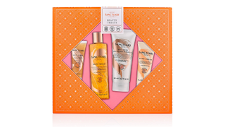 a sanctuary spa giftset in it's packaging