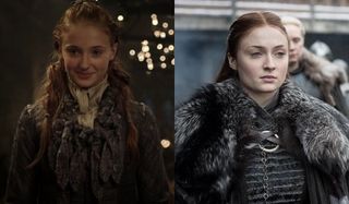 Game of Thrones Sansa Stark Then and Now