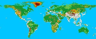 The background map shows global topography; each dot represents a single landslide that has killed a person.