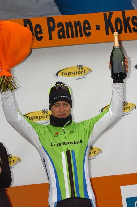 Peter Sagan (Cannondale) at the awards ceremony