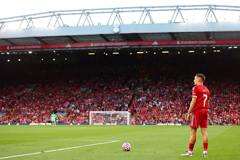 Florian Wirtz playing for Liverpool