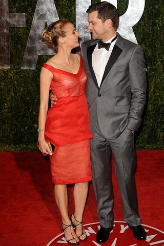 Diane Kruger and Joshua Jackson at the Vanity Fair Oscar after-party