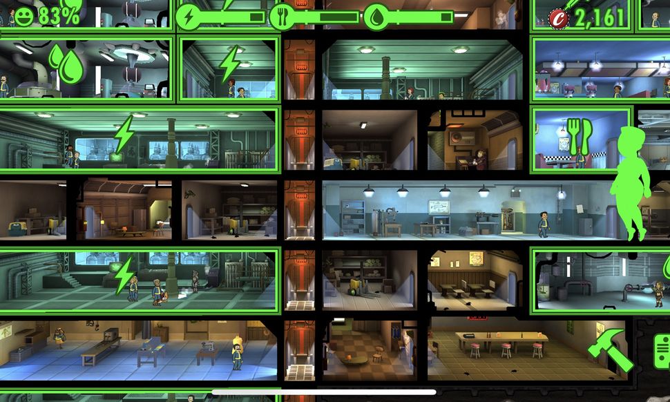 anroid game like fallout shelter build rooms