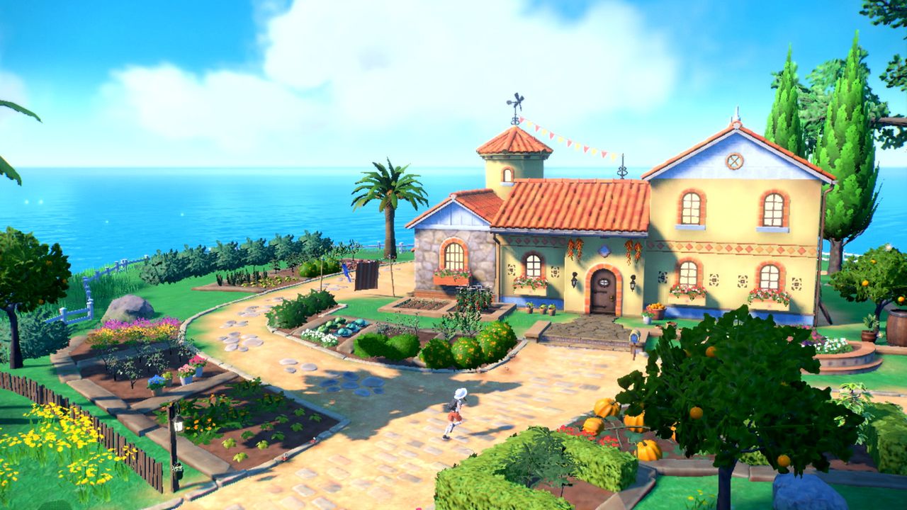 Official screeshots of environments from Pokemon Scarlet and Violet