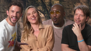 The cast of "Jurassic World Rebirth" looks excited during their interviews with CinemaBlend about the film.