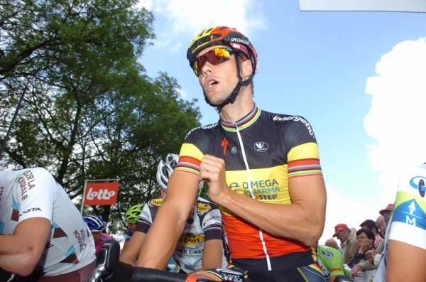 Tom Boonen (Omega Pharma-QuickStep) before stage 1 of the 2012 Eneco Tour.