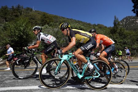 George Bennett (LottoNL-Jumbo) riding up Mt Baldy to third place