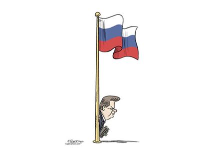 Political cartoon Ukraine Victor Yanukovych