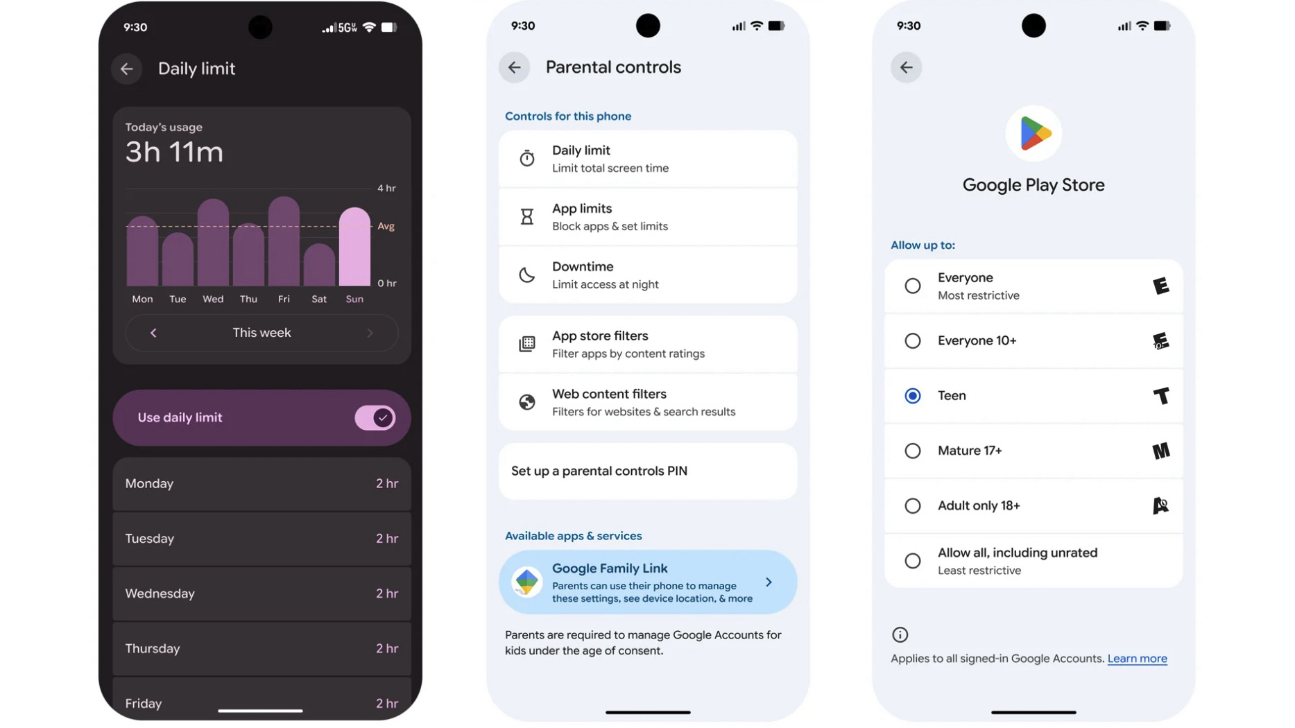 Android Parental Controls