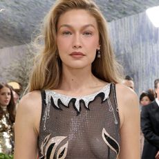 NEW YORK, NEW YORK - MAY 04: Gigi Hadid attends the 2026 Met Gala celebrating "Costume Art" at the Metropolitan Museum of Art on May 04, 2026 in New York City.