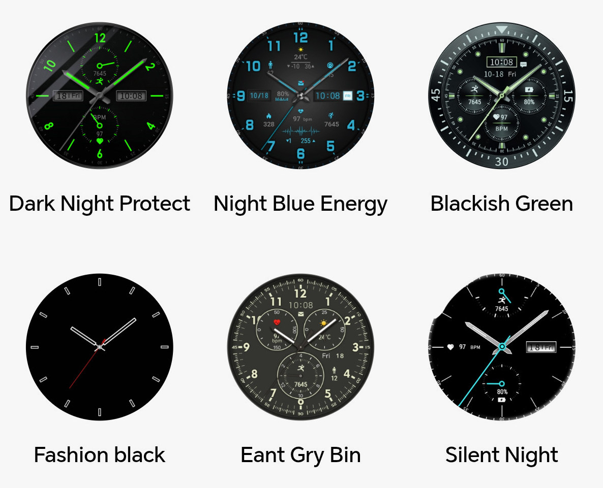 Classic dials are available