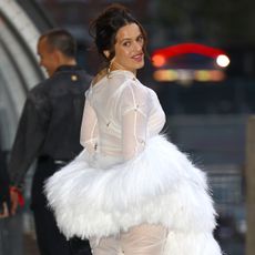 Rosalia feather outfit new years eve