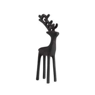 black modern reindeer figurine