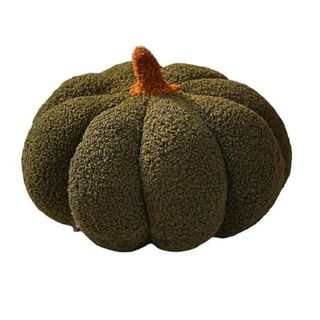 Kripyery Pumpkin Throw Pillows, Happy Sherpa Fall Decorative Pumpkin Shaped Pillow Cute 3d Shaped Cushion 2022