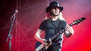 Daron Malakian, guitarist of the band System of a Down, in concert at Firenze Rocks Festival. Florence, Italy. 25th June 2017