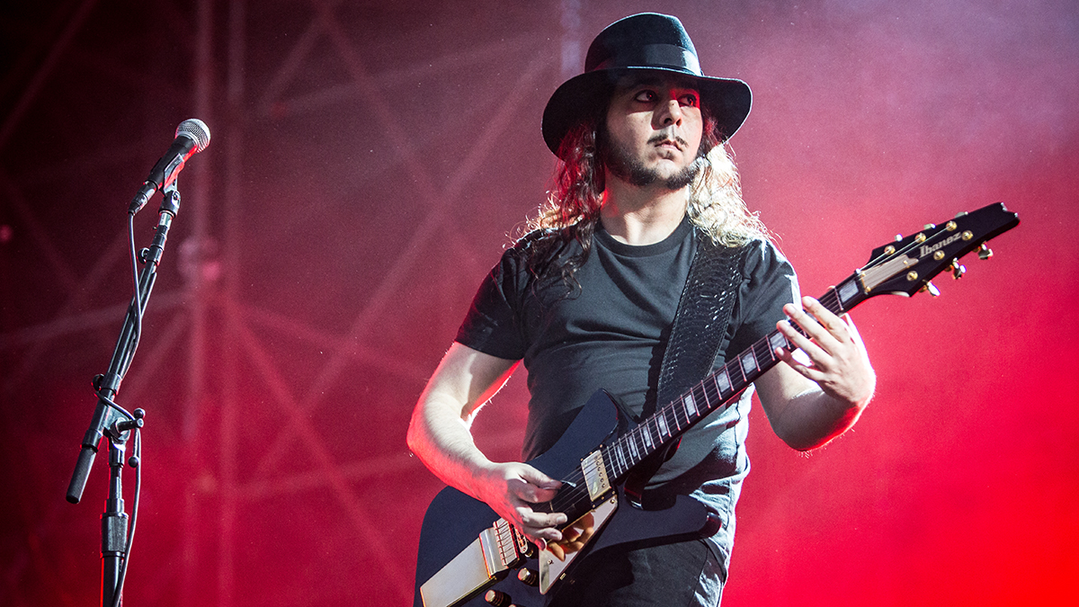 Daron Malakian, guitarist of the band System of a Down, in concert at Firenze Rocks Festival. Florence, Italy. 25th June 2017