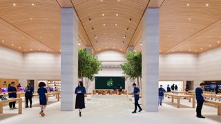 Main interior space and shop floor at apple brompton road