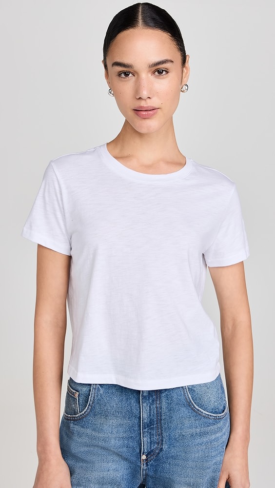 Madewell Slub Boxy-Crop Tee