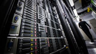 Server racks in a server centre