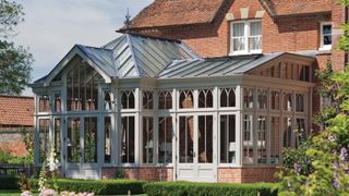 Traditional Conservatory to brick house