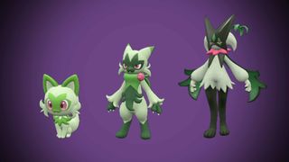 Pokémon Scarlet and Violet Sprigatito evolutions