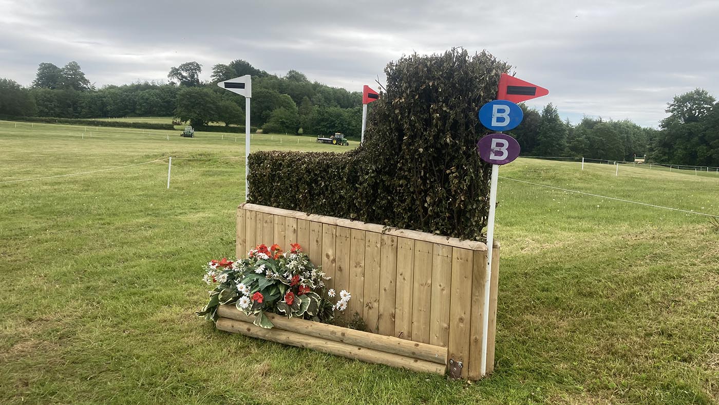 Bicton Horse Trials cross-country course